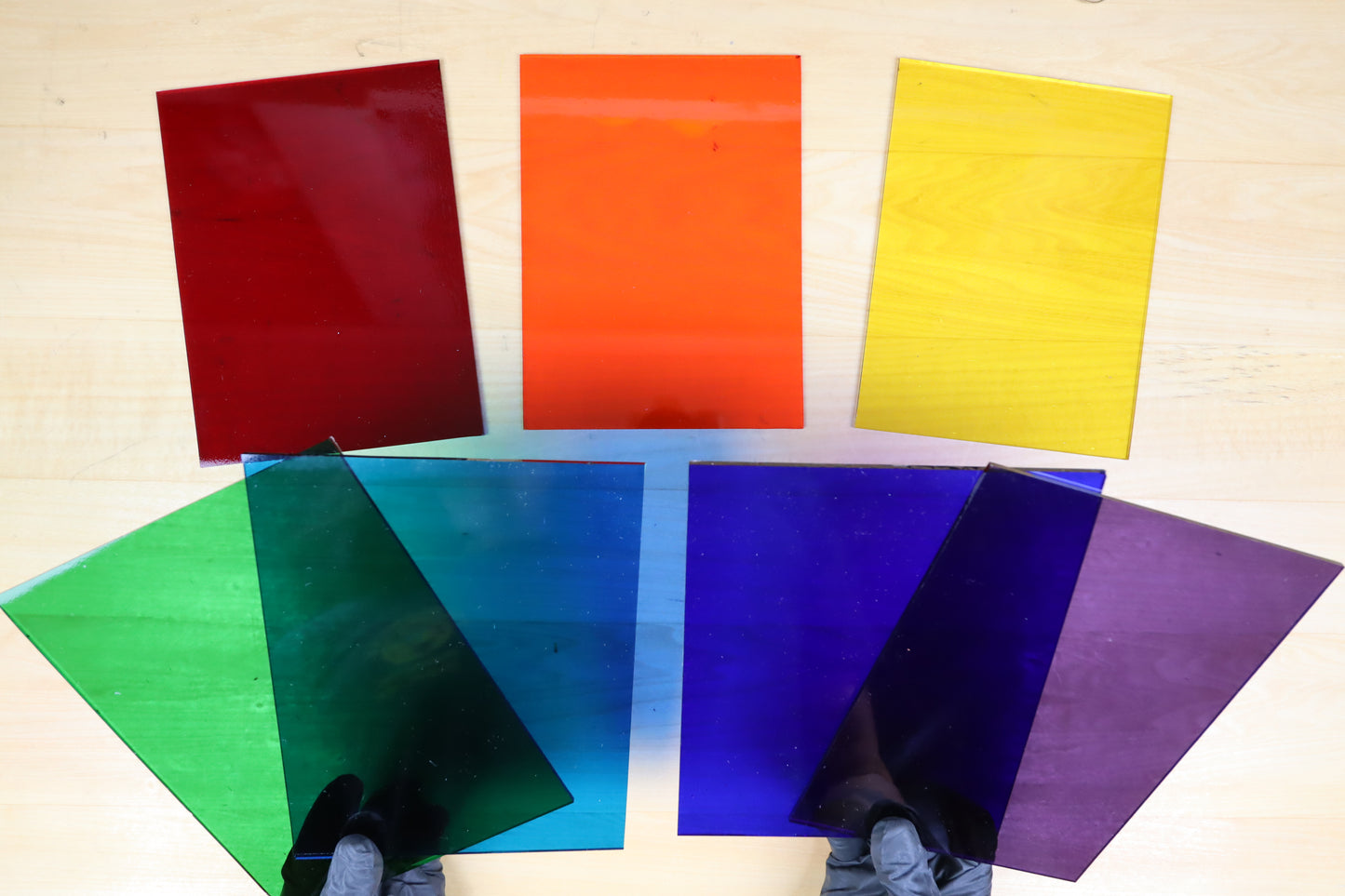 Glass Pack | 14 sheets | Rainbow Colors